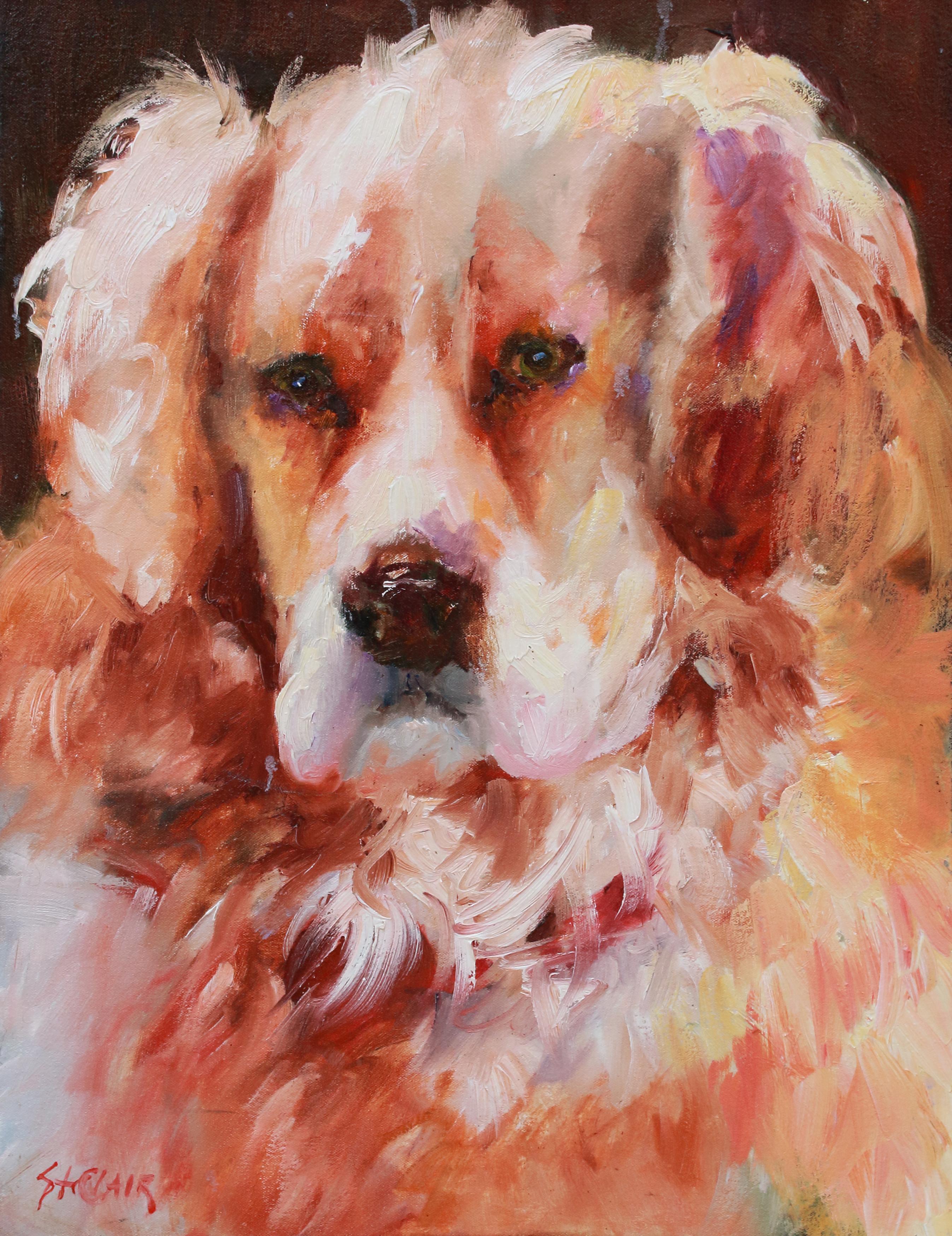 Goldlöckchen (Impressionismus), Painting, von Linda St. Clair