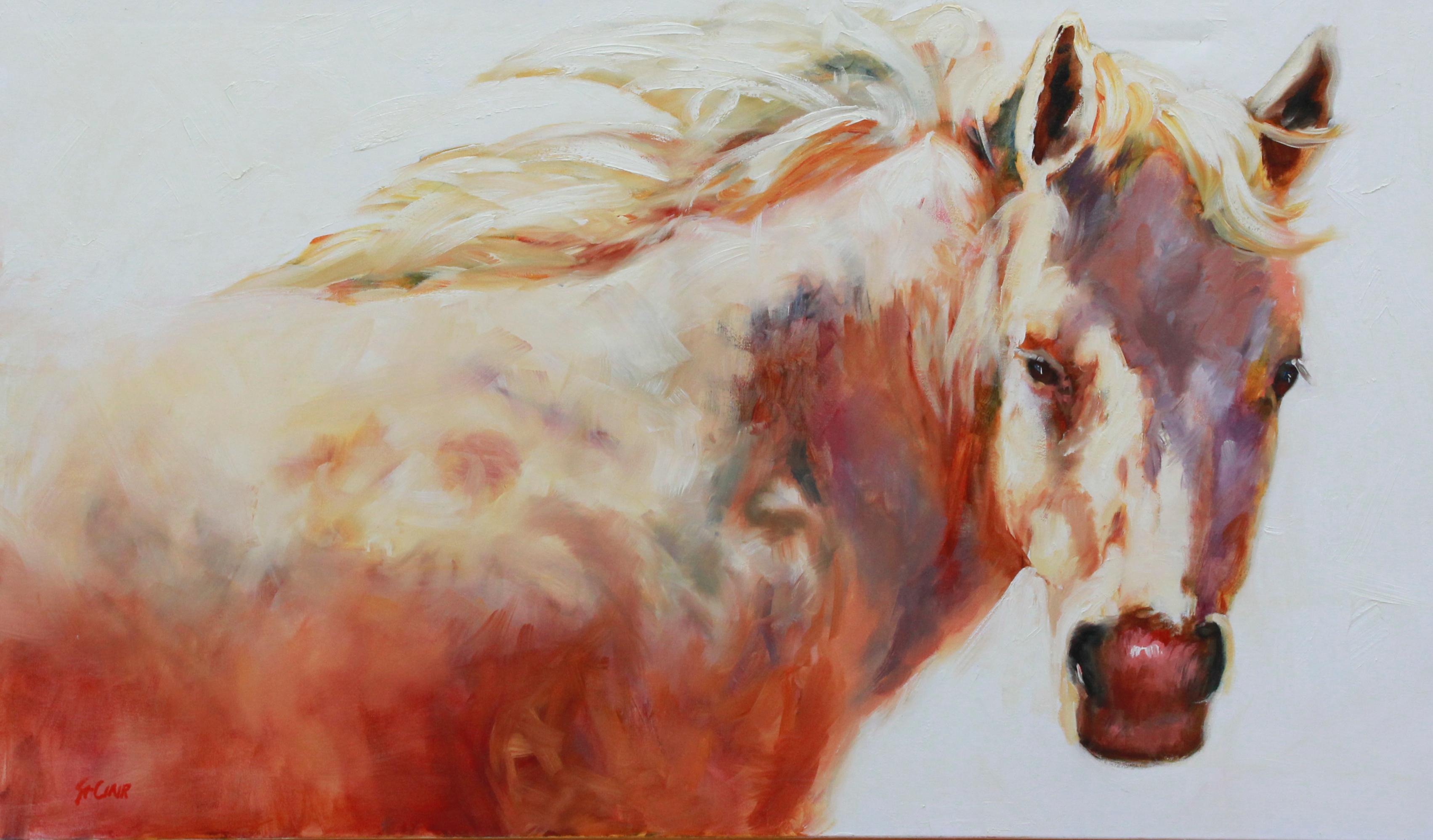 Langer Schatten (Impressionismus), Painting, von Linda St. Clair