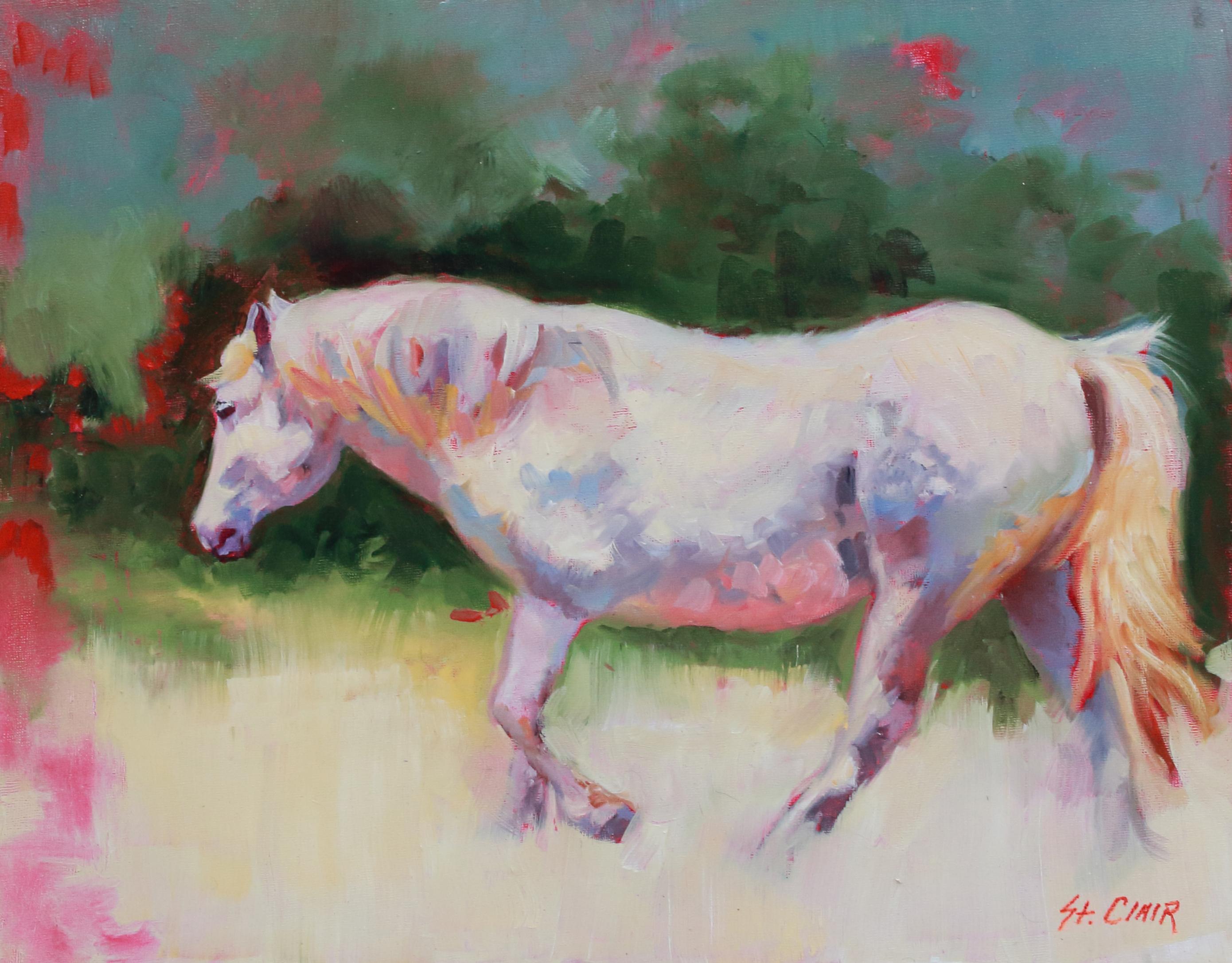 Trot to It - Impressionist Painting by Linda St. Clair