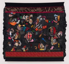 Feminist Contemporary Mixed Media Sculptural Tapestry -Tango is Egalitarian 974 