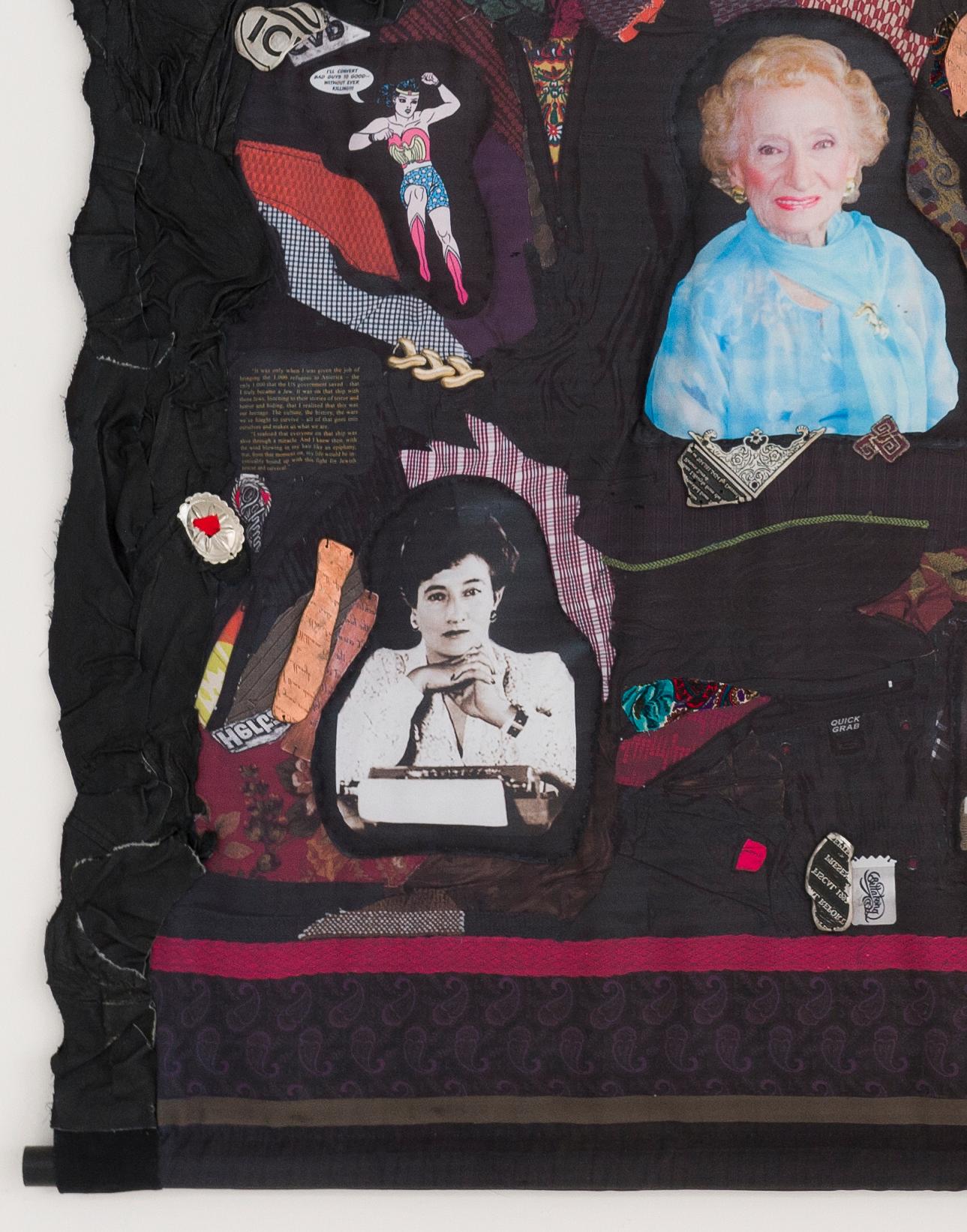 Feminist Contemporary Mixed Media Fabric Sculptural Tapestry - Ruth Gruber 816 For Sale 2