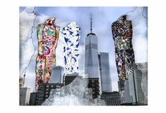Freedom Tower and Sentinels 1090- Impression d'art contemporain en édition limitée, signée