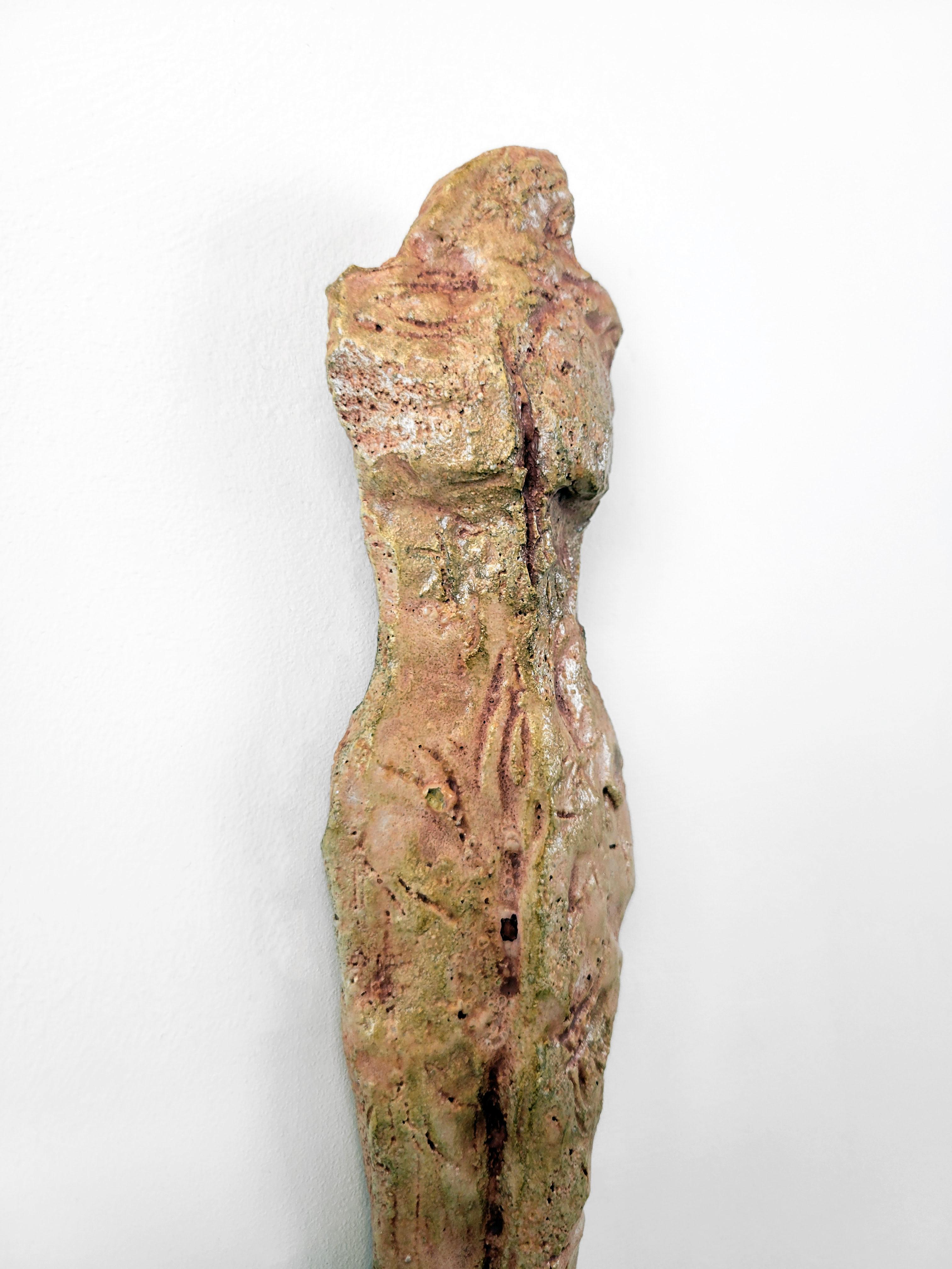 American Contemporary Ceramic Sculpture - Linda Stein, Rose Knight 238 For Sale 2