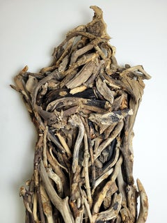 Amerikanische zeitgenössische Holzskulptur aus Holz – Linda Stein, Zweigleben 724