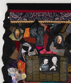 Feminist Contemporary Mixed Media Fabric Sculptural Tapestry - Nancy Wake 933