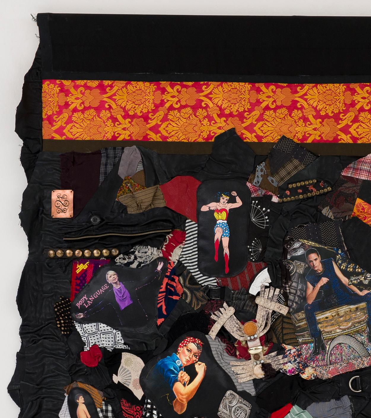 Linda Stein, Femininities: Body Language 897 - Feminist Contemporary Sculptural Tapestry 

Femininities: Body Language 897 is from Linda Stein's Sexism series, which advocates an expanded perspective of gender constructions--one that includes