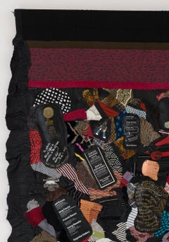 Feminist Contemporary Fabric Leather Sculptural Tapestry - November 6, 2015 865