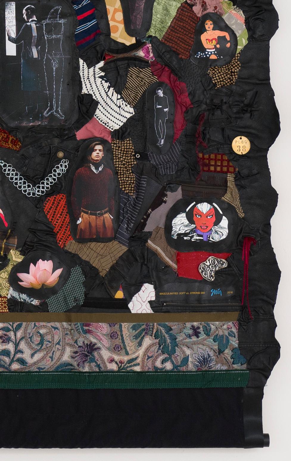 Feministische Contemporary Sculptural Tapestry - Maskulinitäten: Weich vs. Stark 860 im Angebot 1