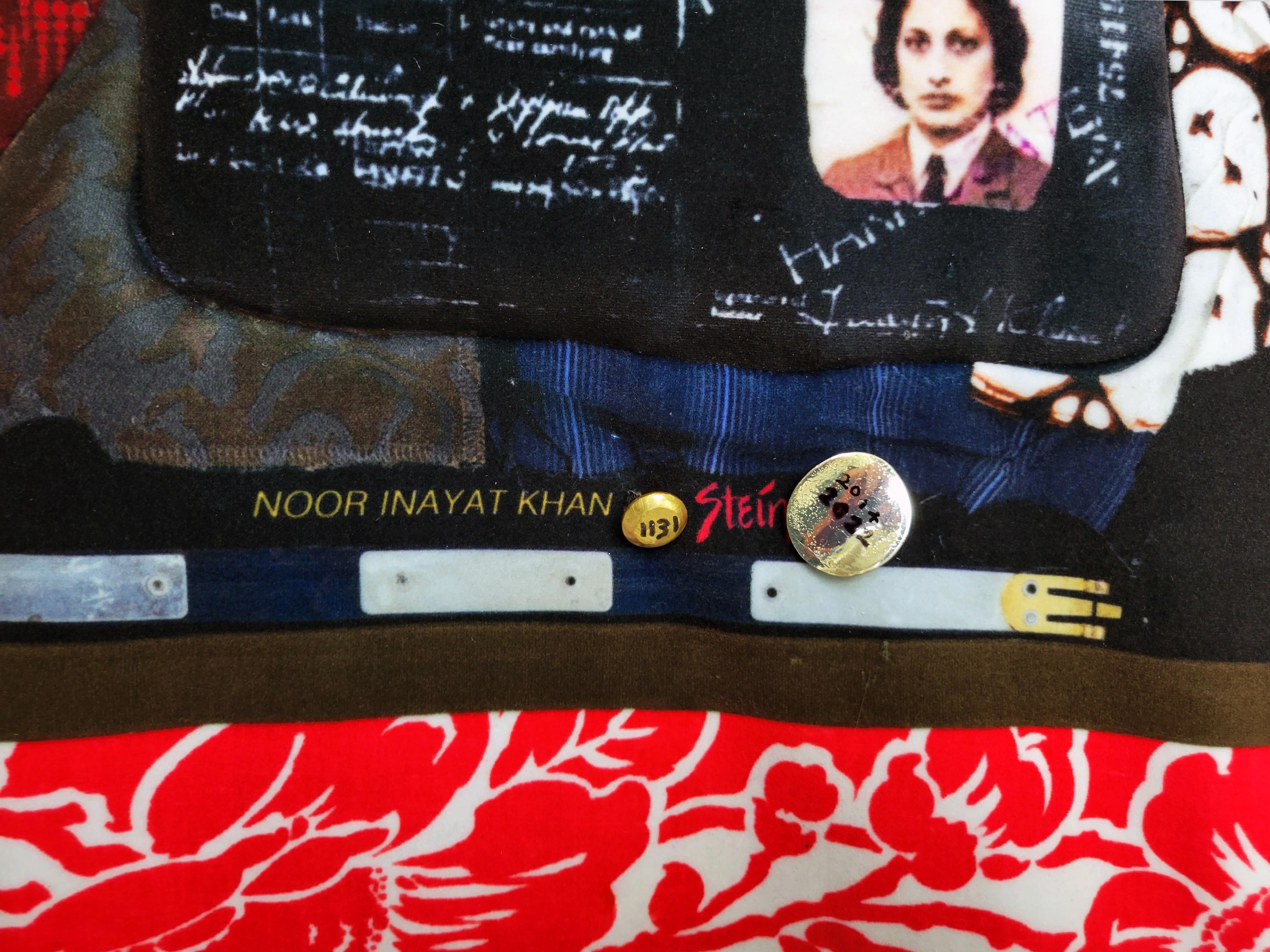 Feminist Contemporary Fabric Sculptural Wall Tapestry - Noor Inayat Khan 1131  For Sale 3