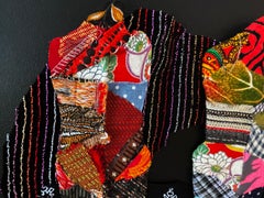 Linda Stein, 1213 - Contemporary Art 3D Mixed Media Fabric Sculptural Collage