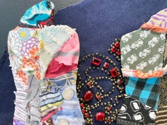 Linda Stein, 1214 - Contemporary Art 3D Mixed Media Fabric Sculptural Collage
