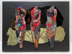 Linda Stein, 1216 - Contemporary Art 3D Mixed Media Fabric Sculptural Collage