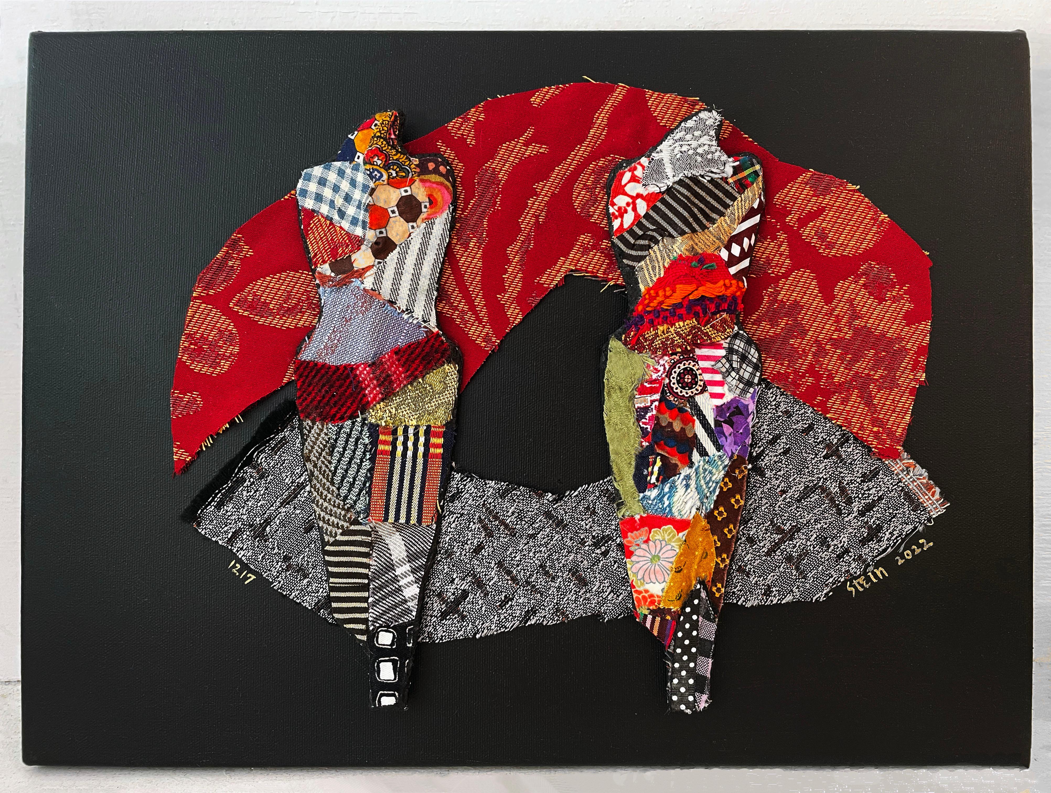 Linda Stein, 1217 - Contemporary Art 3D Mixed Media Fabric Sculptural Collage

Linda Stein started her Knights of Protection series after she was forced to evacuate her New York downtown studio for a year post-9/11.  Stein's Knights are shield-like