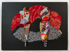 Linda Stein, 1217 - Contemporary Art 3D Mixed Media Fabric Sculptural Collage