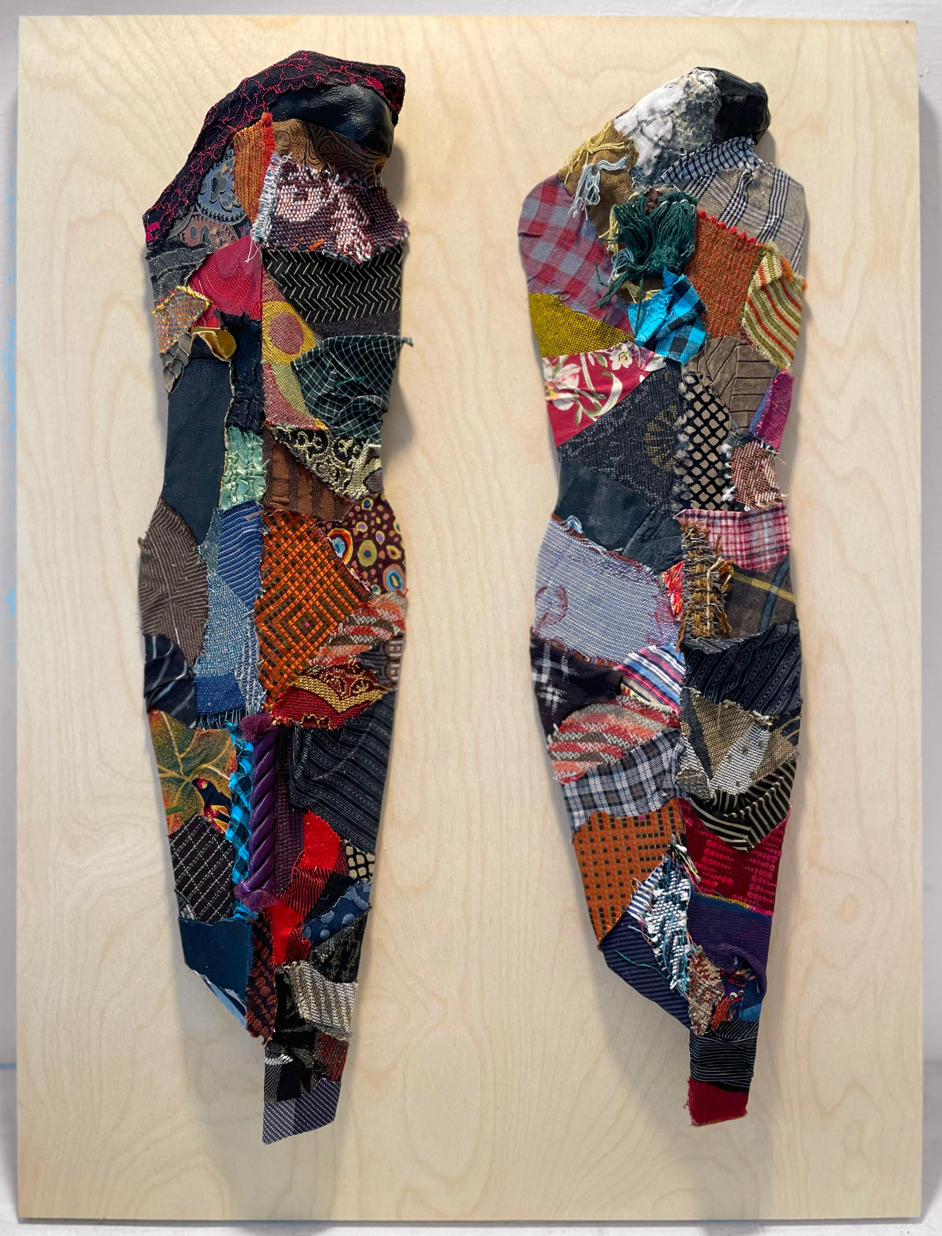 Linda Stein, 1219 - Collage scultoreo di arte contemporanea in 3D con tecnica mista