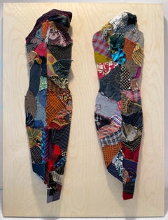 Linda Stein, 1219 - Contemporary Art 3D Mixed Media Fabric Sculptural Collage