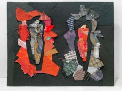 Linda Stein, 1220 - Contemporary Art 3D Mixed Media Fabric Sculptural Collage