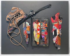 Linda Stein, 1221 - Contemporary Art 3D Mixed Media Fabric Sculptural Collage