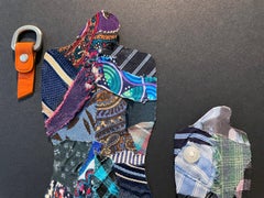 Linda Stein, 1223 - Contemporary Art 3D Mixed Media Fabric Sculptural Collage