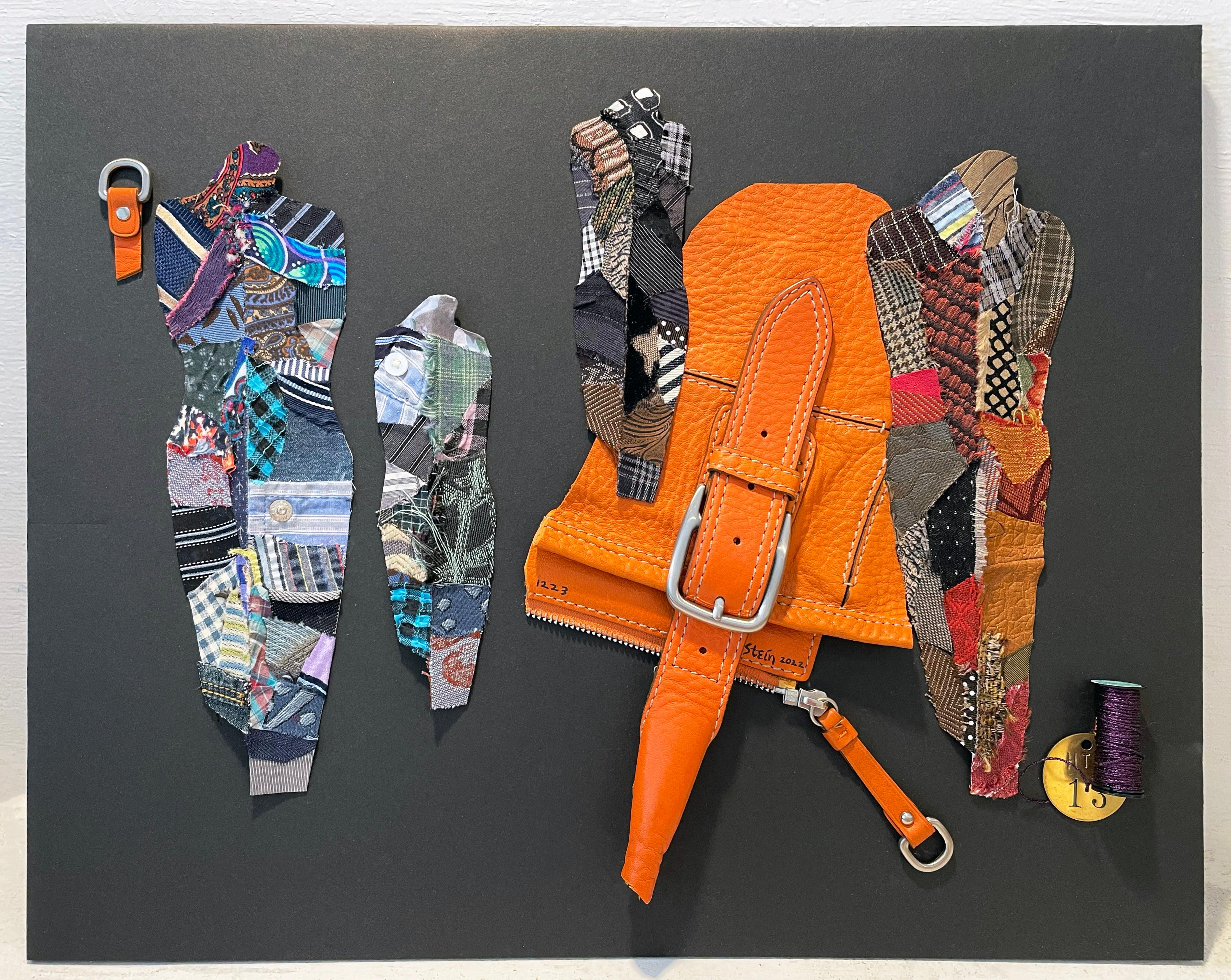 Linda Stein, 1223 - Contemporary Art 3D Mixed Media Fabric Sculptural Collage

Linda Stein started her Knights of Protection series after she was forced to evacuate her New York downtown studio for a year post-9/11.  Stein's Knights are shield-like