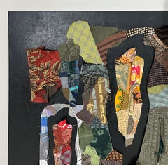 Linda Stein, 1291 - Art contemporain 3D Mixed Media Tissu Sculptural Collage