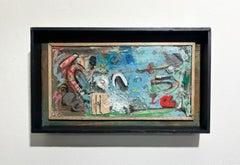 Linda Stein, Specimen 94 - Mixed Media Collage Contemporary Wall Sculpture