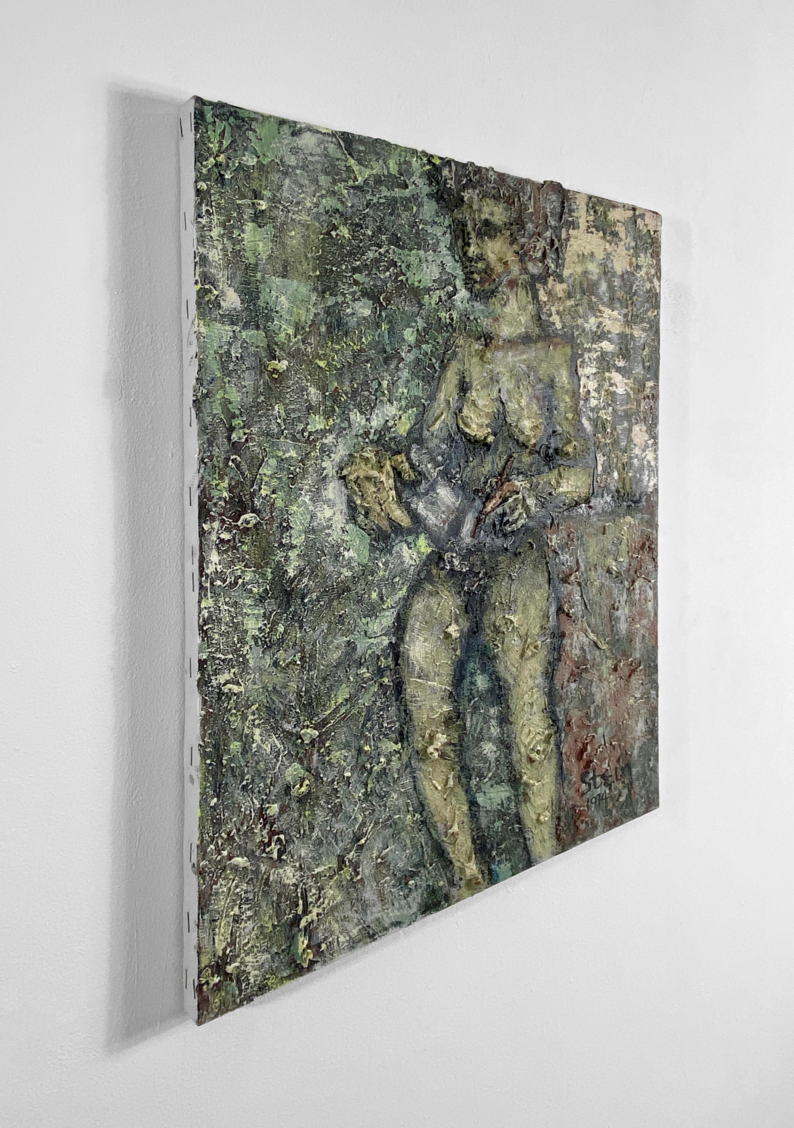 Peinture colorée sur toile, signée, artiste et modèle 362.001 en vente 1