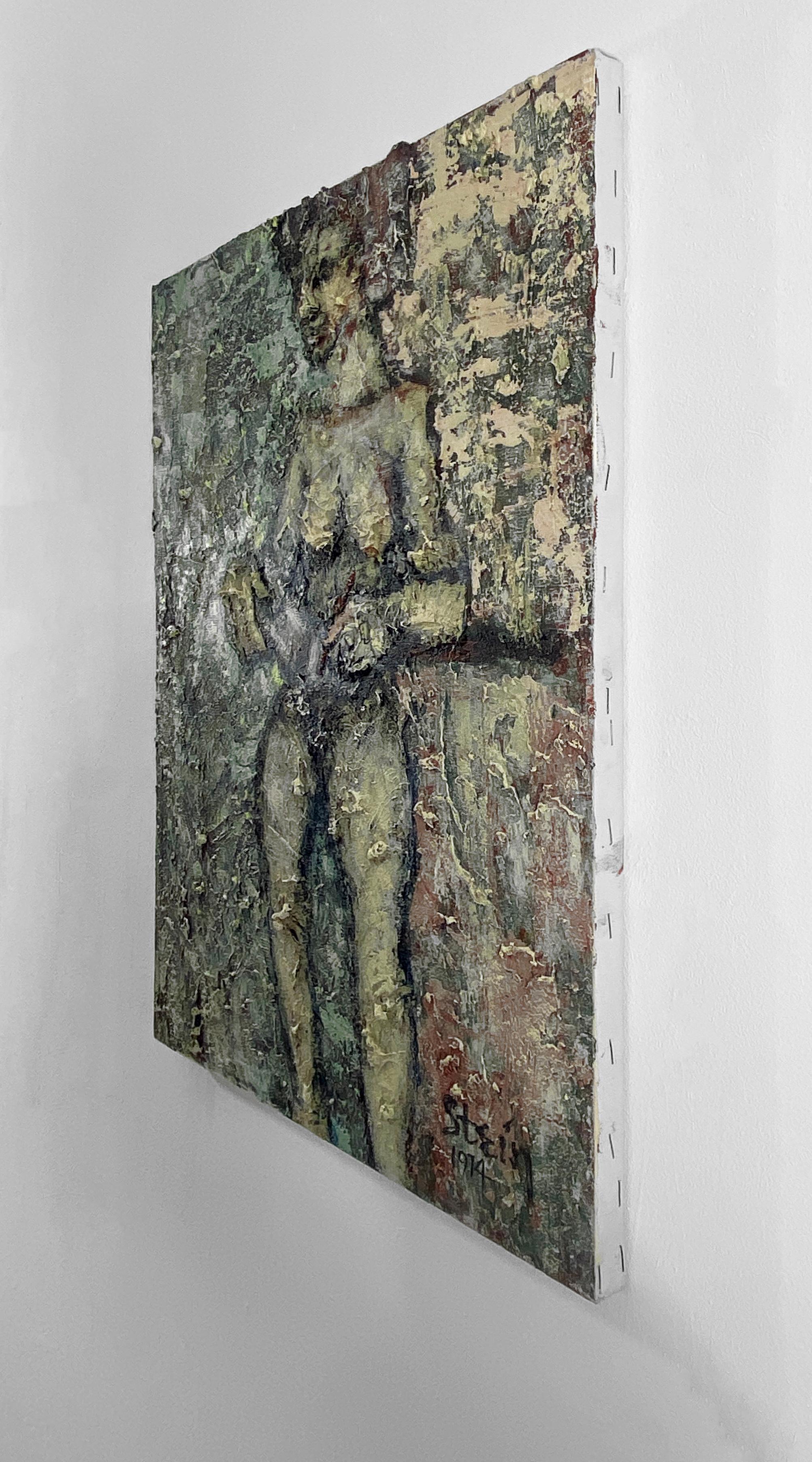 Peinture colorée sur toile, signée, artiste et modèle 362.001 en vente 2