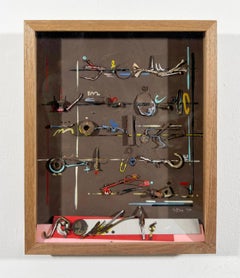 Signed Feminist Acrylic and Collage Colorful Painting - Utile Writing 49