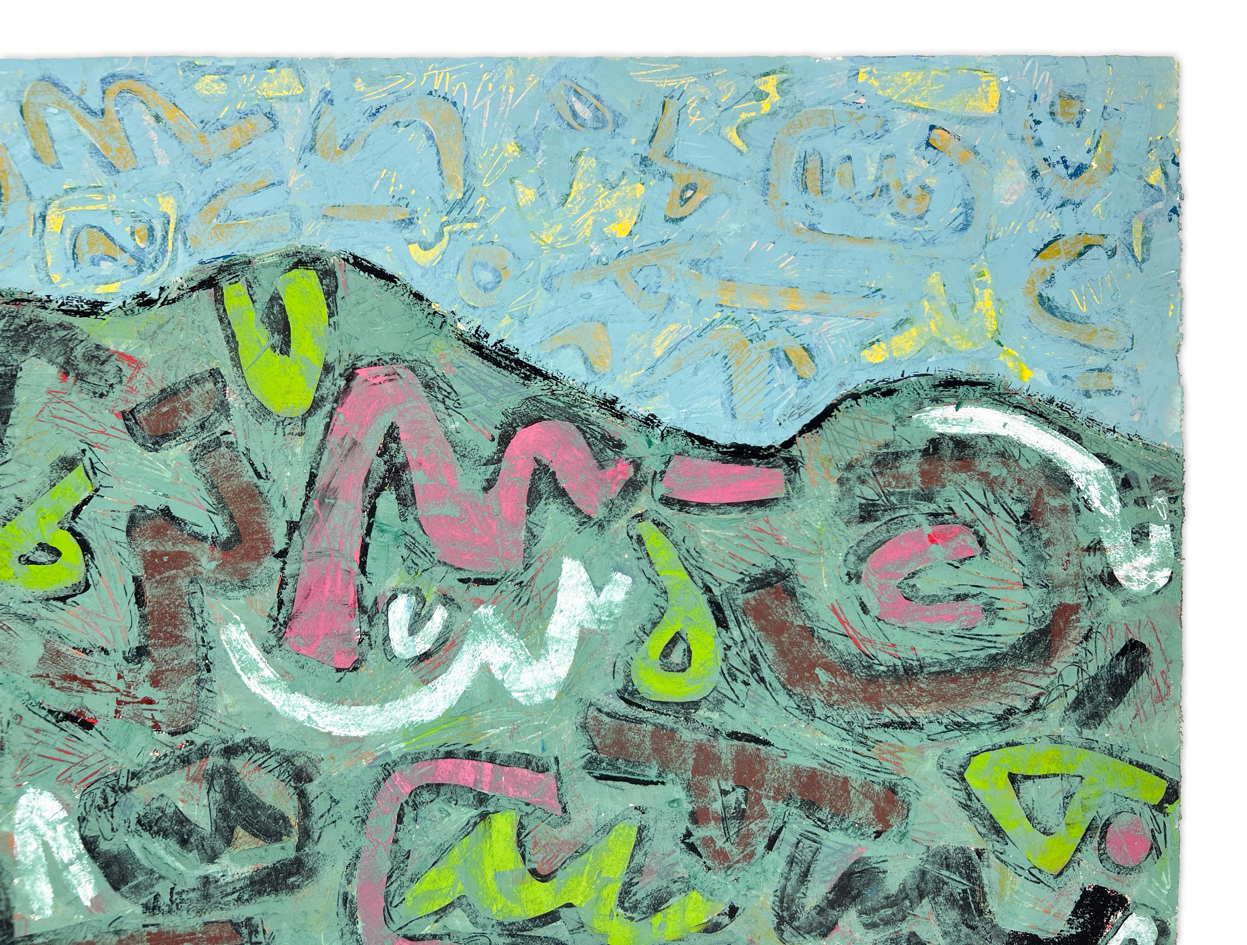 Signierte Feministische LGBTQ+ Acryl auf Tafel Gemälde - Interessierte Partei 124 im Angebot 1