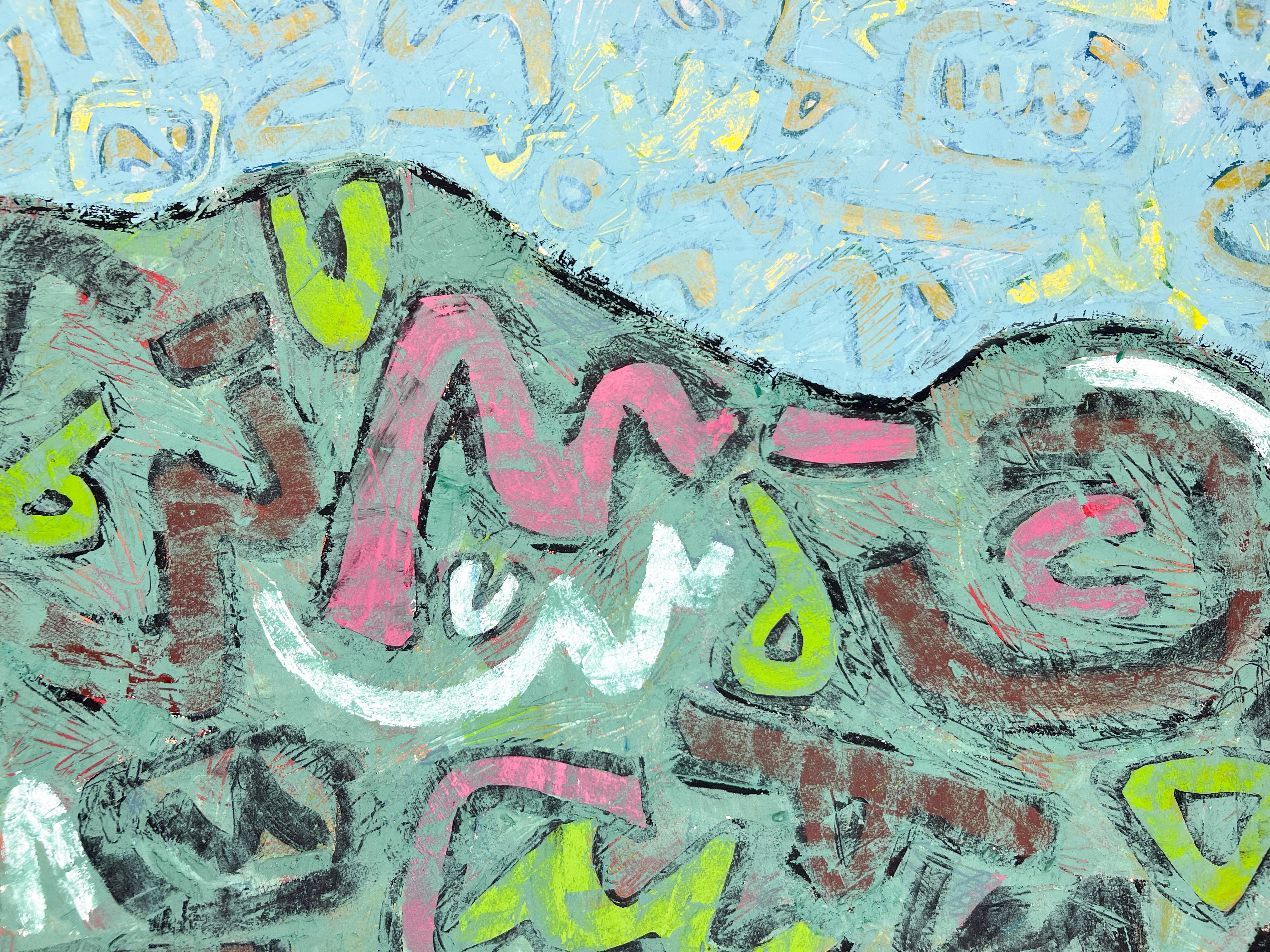 Signierte Feministische LGBTQ+ Acryl auf Tafel Gemälde - Interessierte Partei 124 im Angebot 3