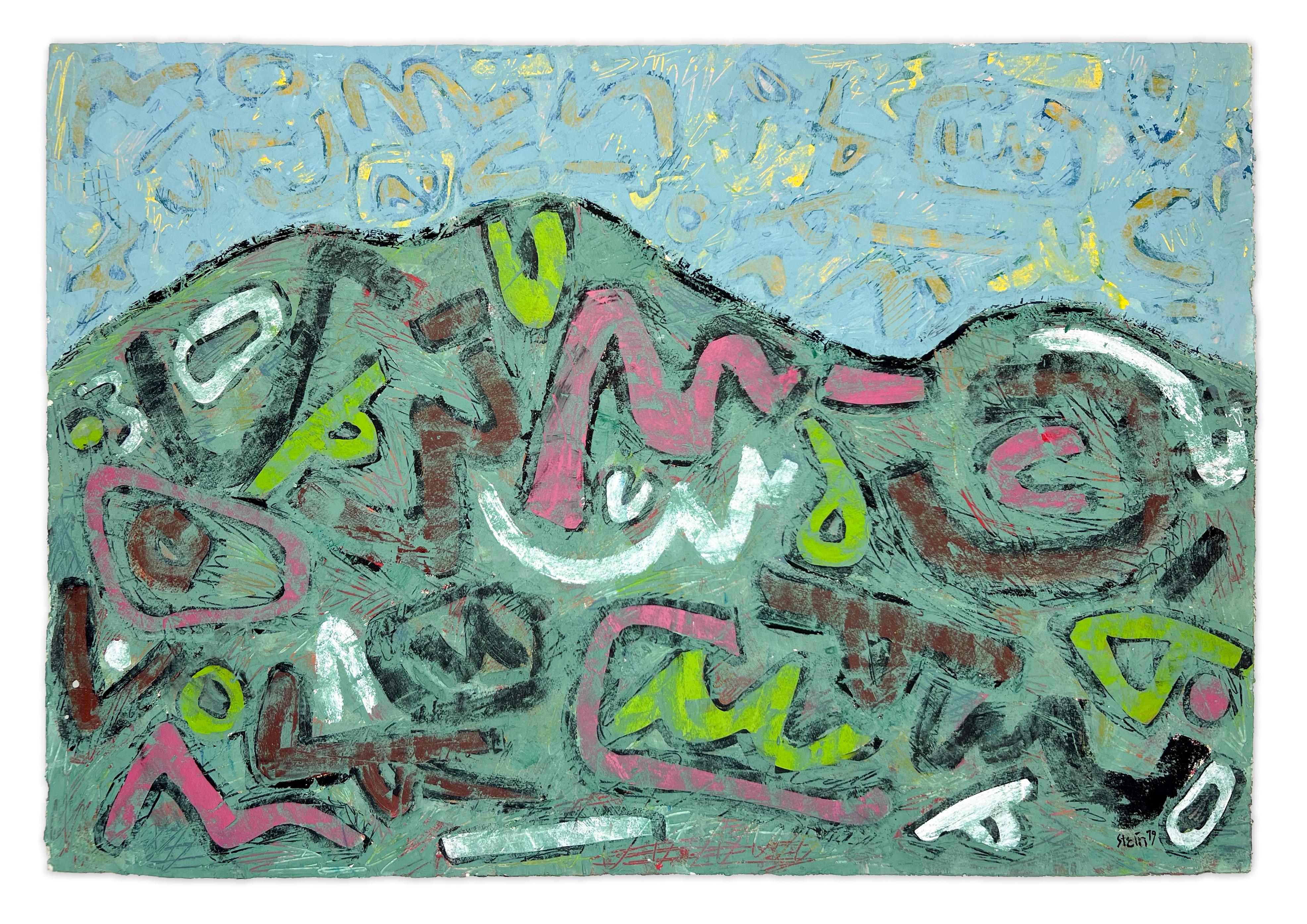 Signed Feminist LGBTQ+ Colorful Acrylic on Board Painting - Interested Party 124