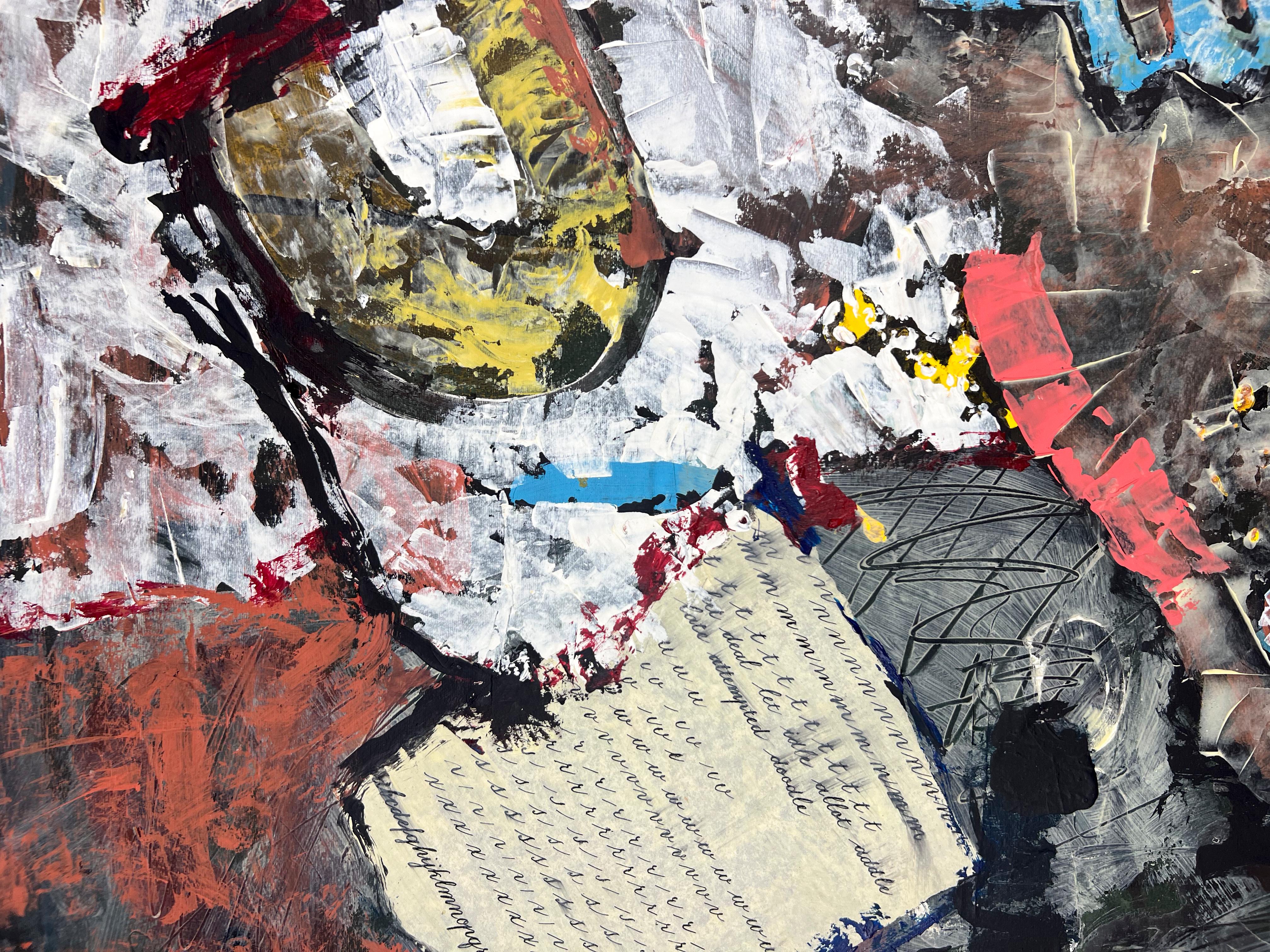 Signed Feminist LGBTQ+ Acrylic on Board Painting - Practice Makes Perfect 120 For Sale 4