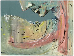Peinture acrylique sur panneau « Feminist LGBTQ+ » signée, paysage de profil 438.013
