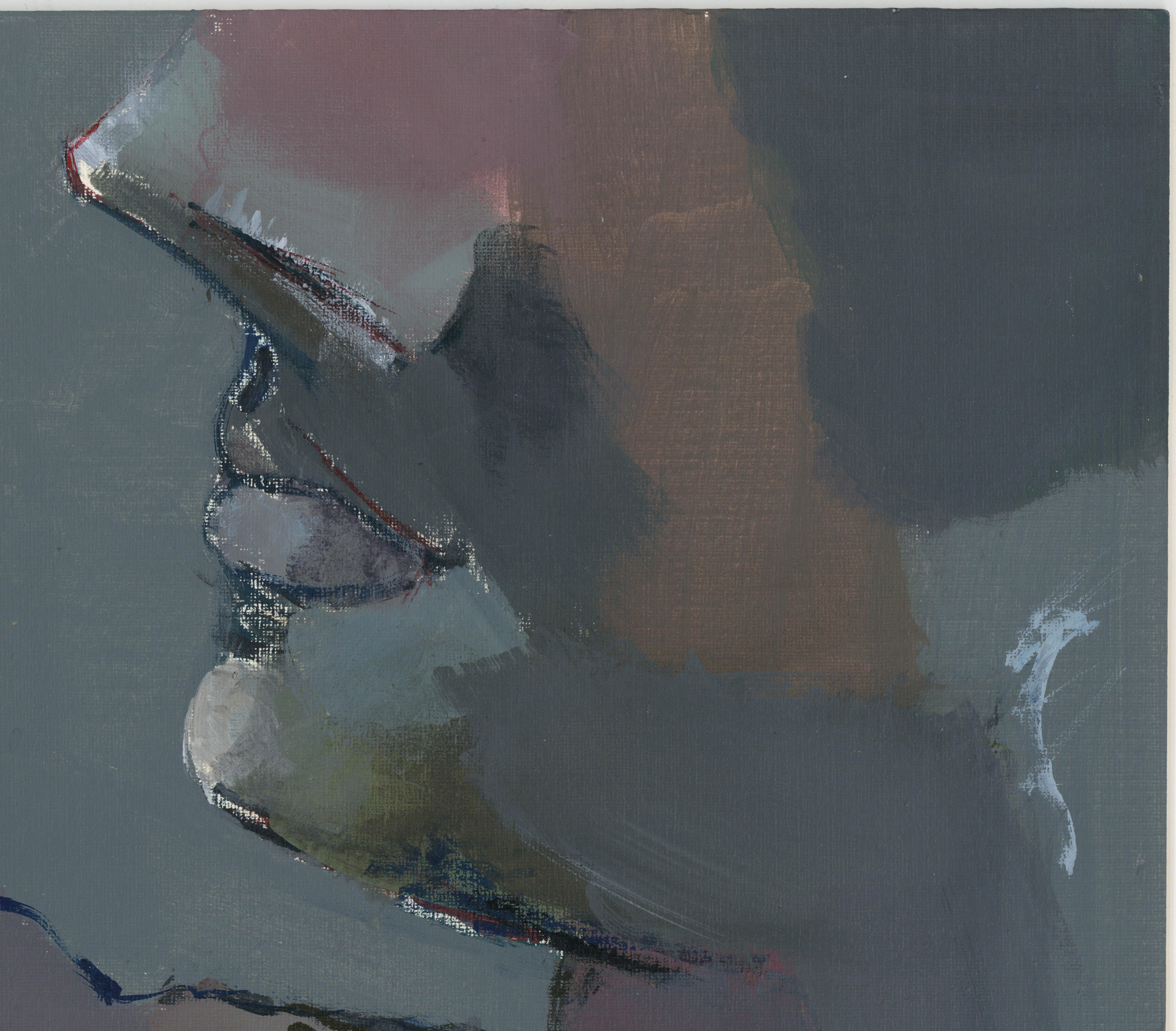 Pittura acrilica su tavola firmata Feminist LGBTQ+ - Profilo Paesaggio 438.014 - Painting di Linda Stein