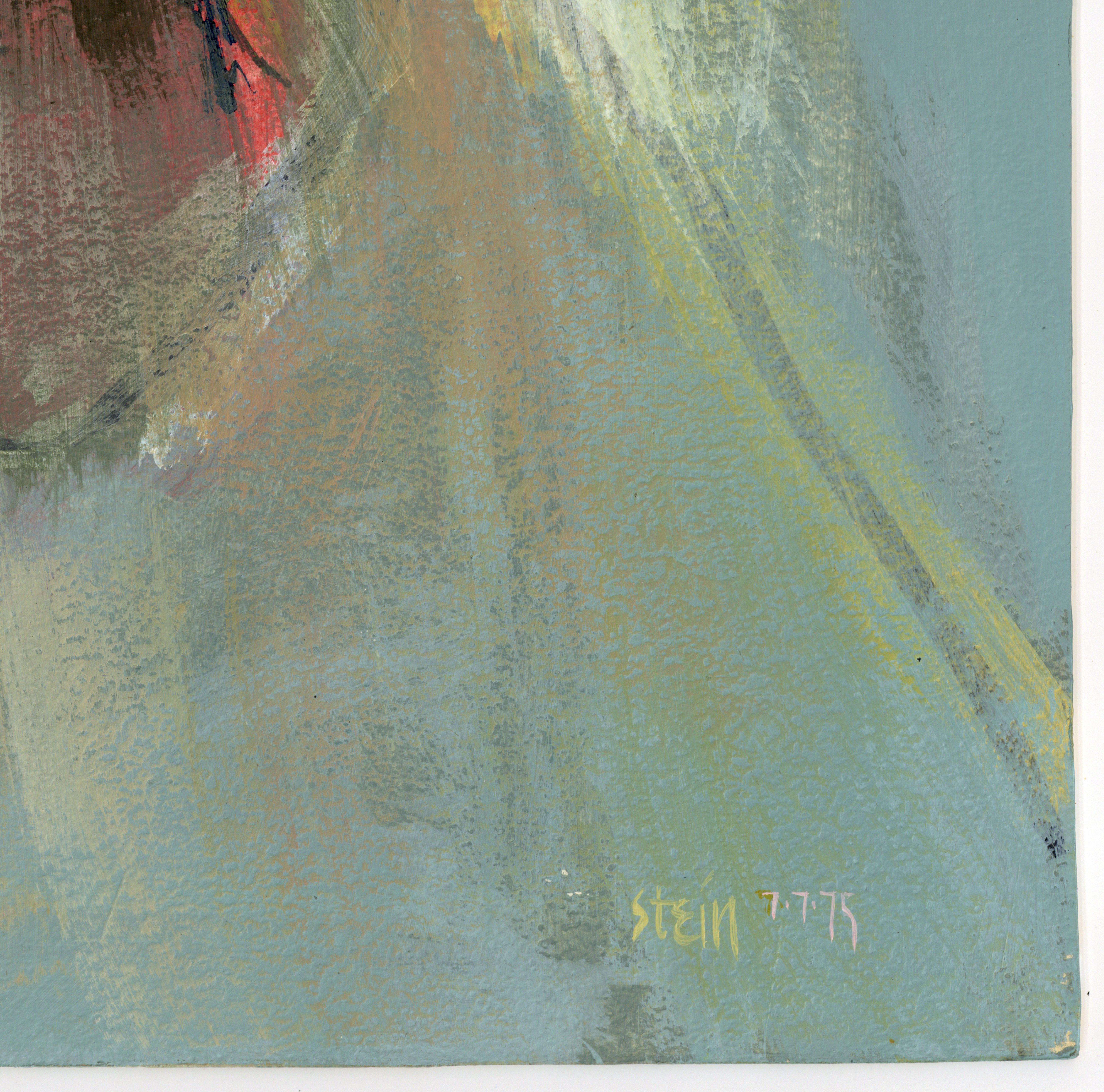 Linda Stein, Profile Landscape 438.016 - Signée Feminist LGBTQ+ Colorful Acrylic on Board Painting 

Profile Landscape 438.016 fait partie de la série Profiles de Linda Stein - dessins, collages et peintures de profils faciaux qu'elle a réalisés