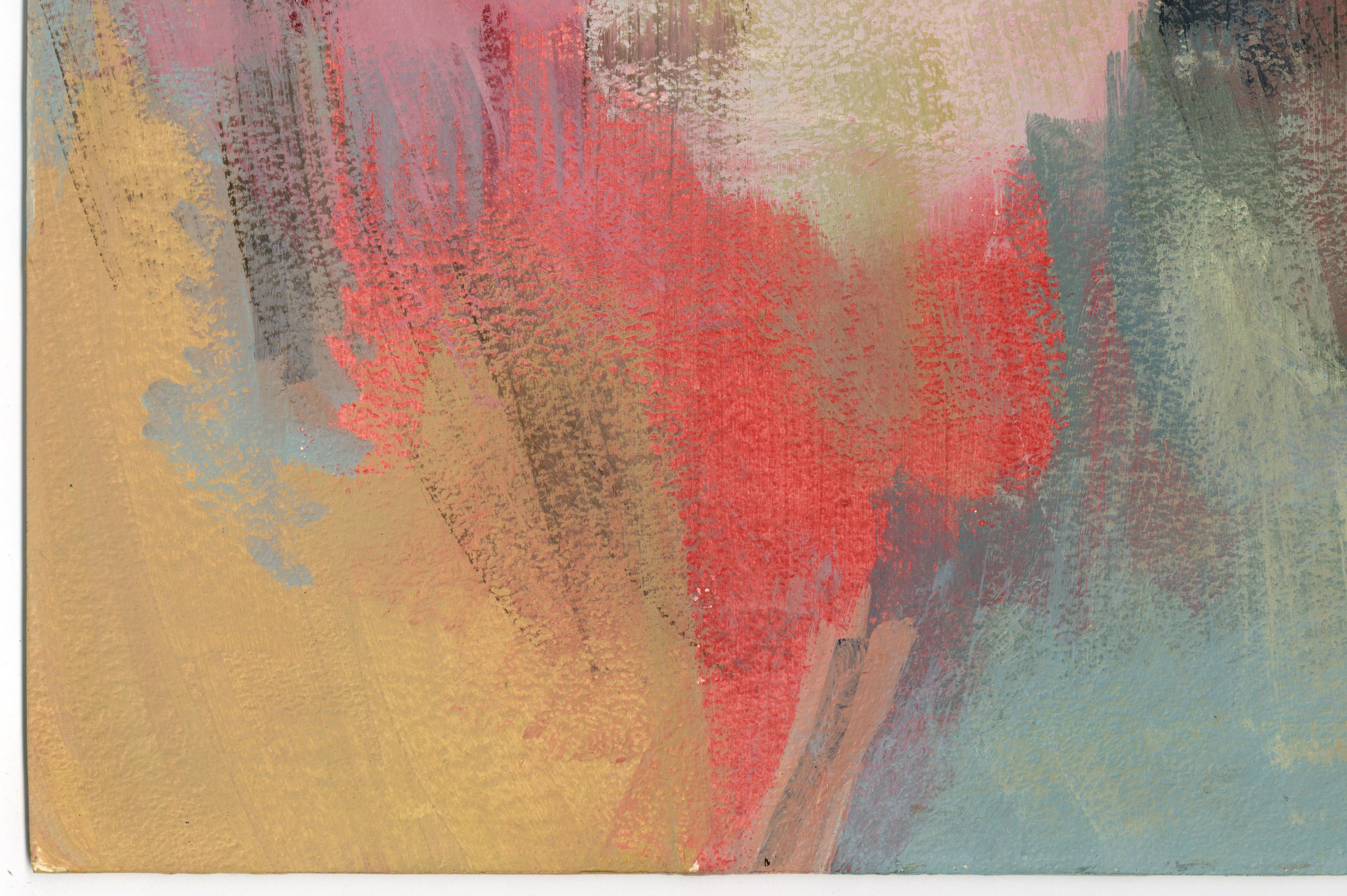 Peinture acrylique sur panneau « Feminist LGBTQ+ » signée, paysage de profil 438.016 en vente 1