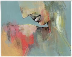 Peinture acrylique sur panneau « Feminist LGBTQ+ » signée, paysage de profil 438.016