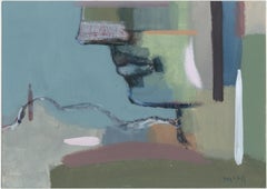 Signed Feminist LGBTQ+ Acrylic on Board Painting - Profile Landscape 438.017