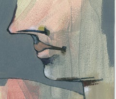 Pintura acrílica sobre tabla feminista LGBTQ+ firmada - Paisaje de perfil 438.021