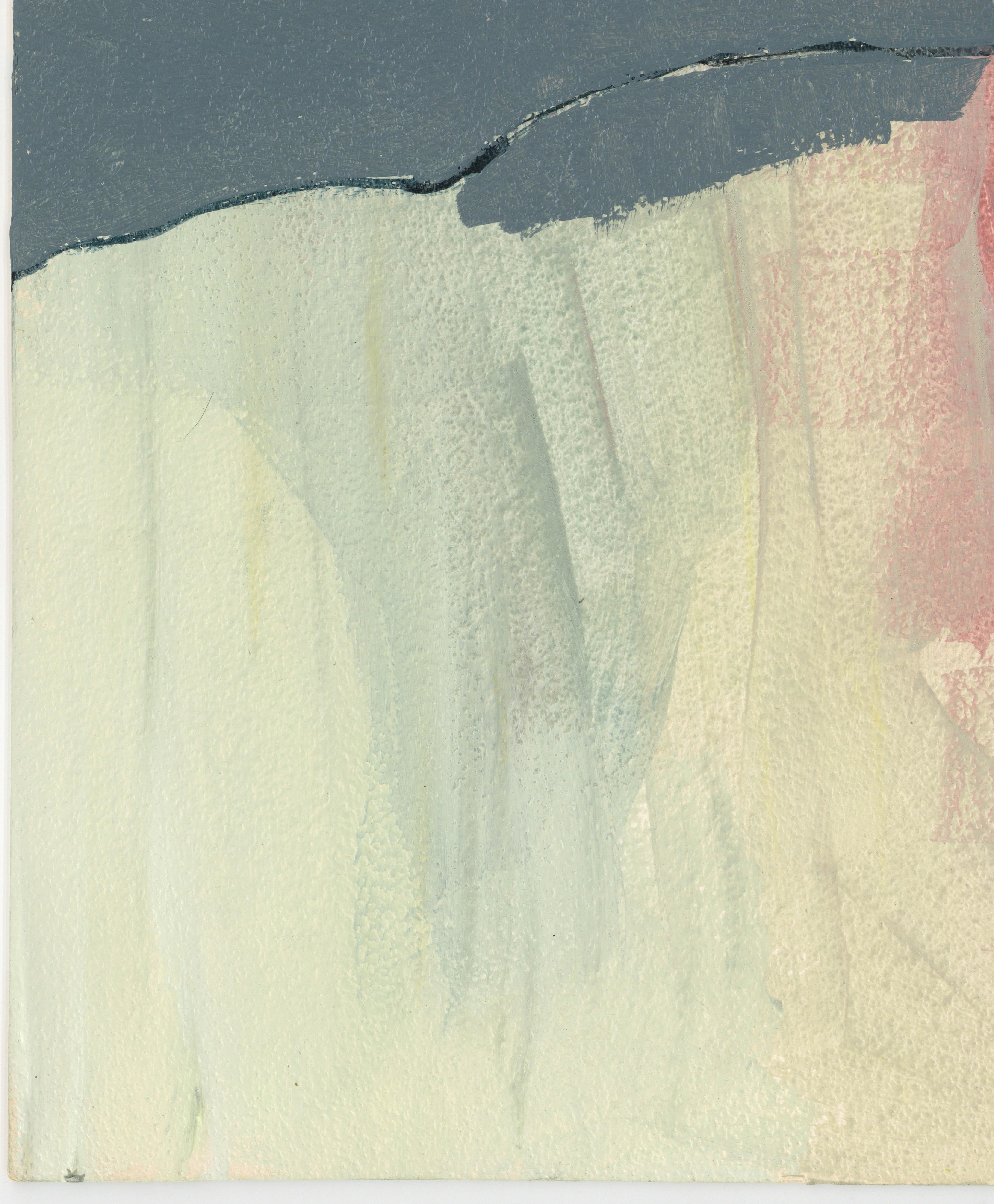 Pittura acrilica su tavola firmata Feminist LGBTQ+ - Profilo Paesaggio 438.021 - Portrait Painting Grigio di Linda Stein