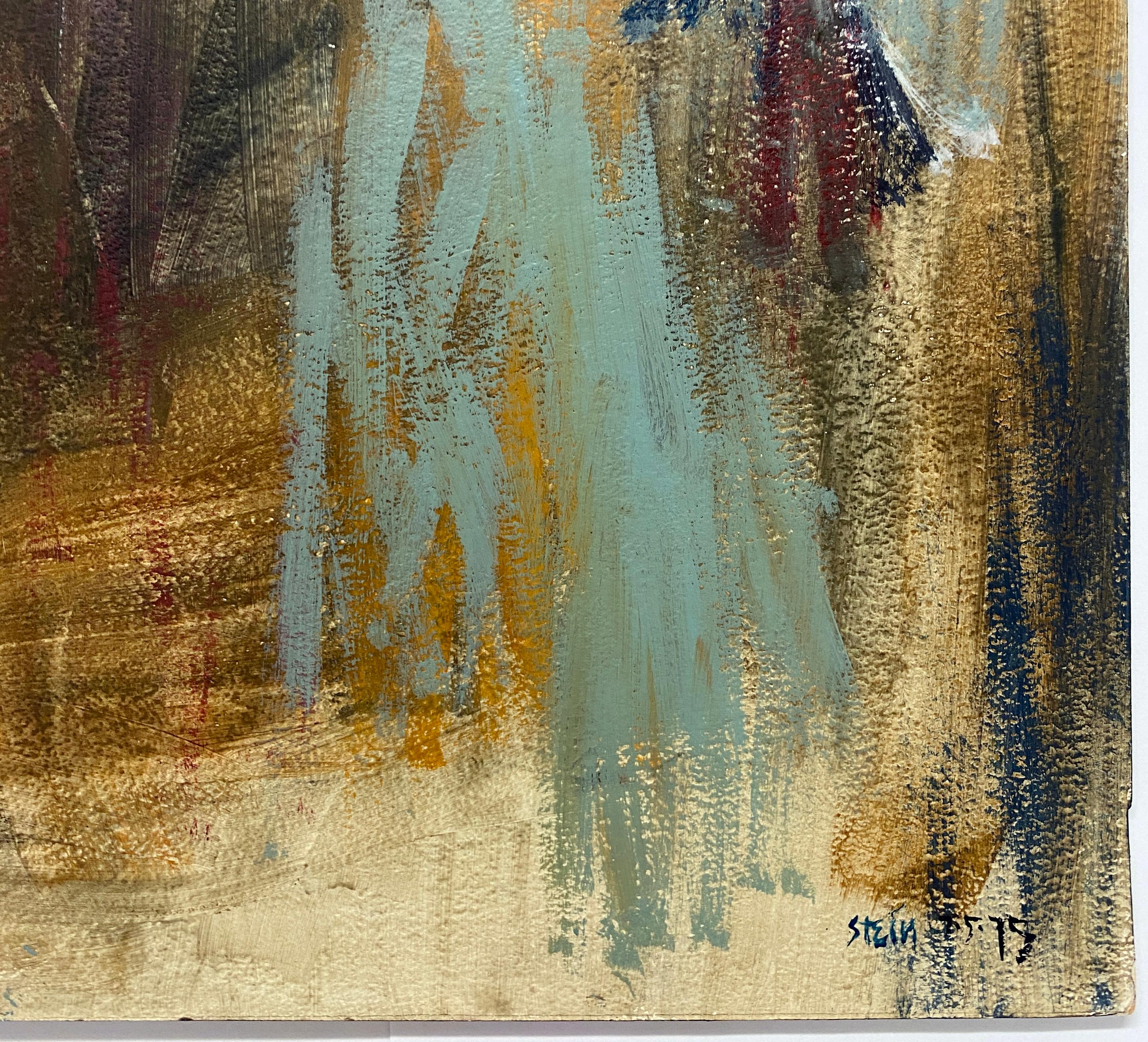 Pintura acrílica sobre tabla feminista LGBTQ+ firmada - Paisaje de perfil 438.030 - Painting Feminista de Linda Stein