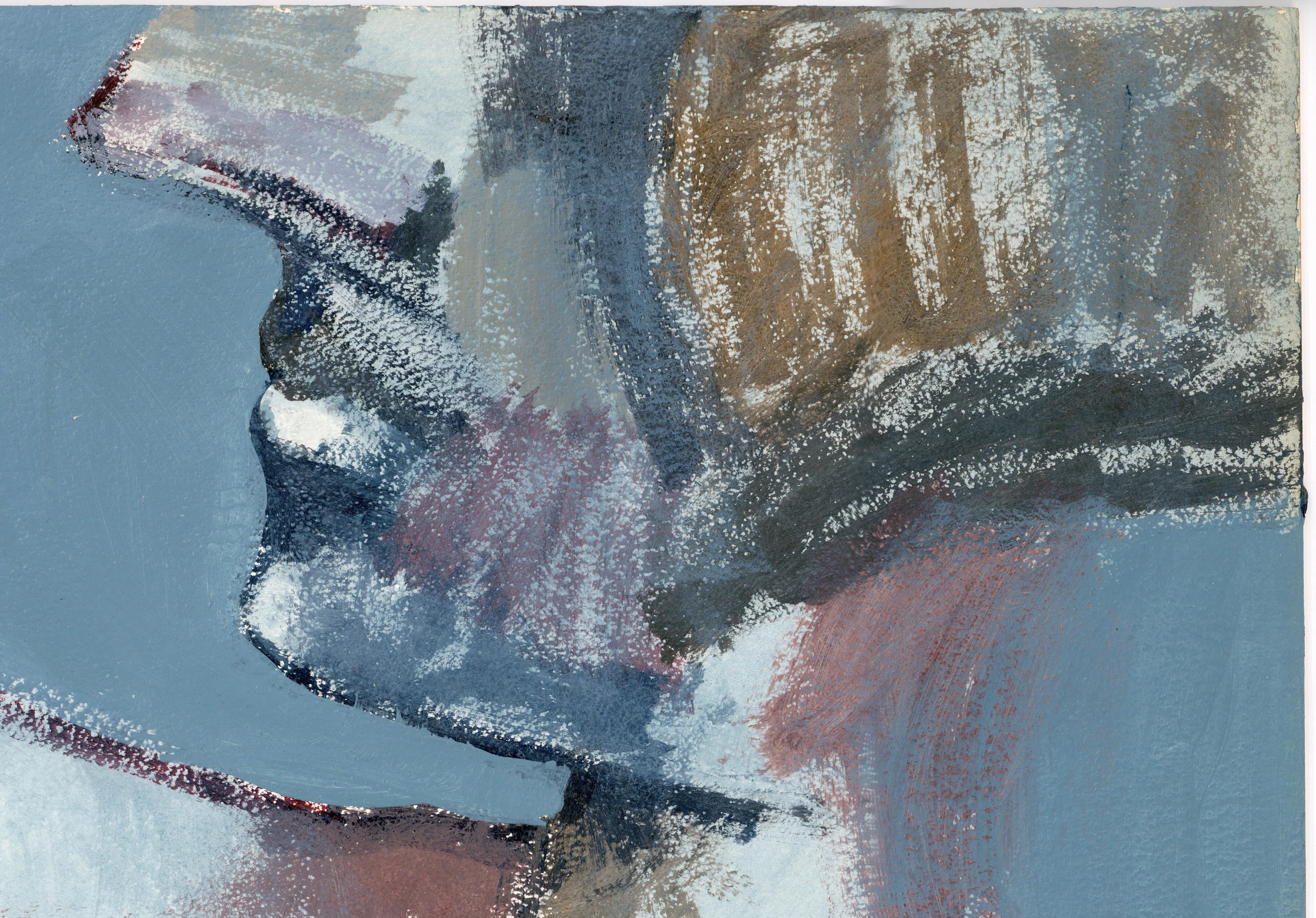 Peinture acrylique sur panneau « Feminist LGBTQ+ » signée, paysage de profil 438.039 - Painting de Linda Stein