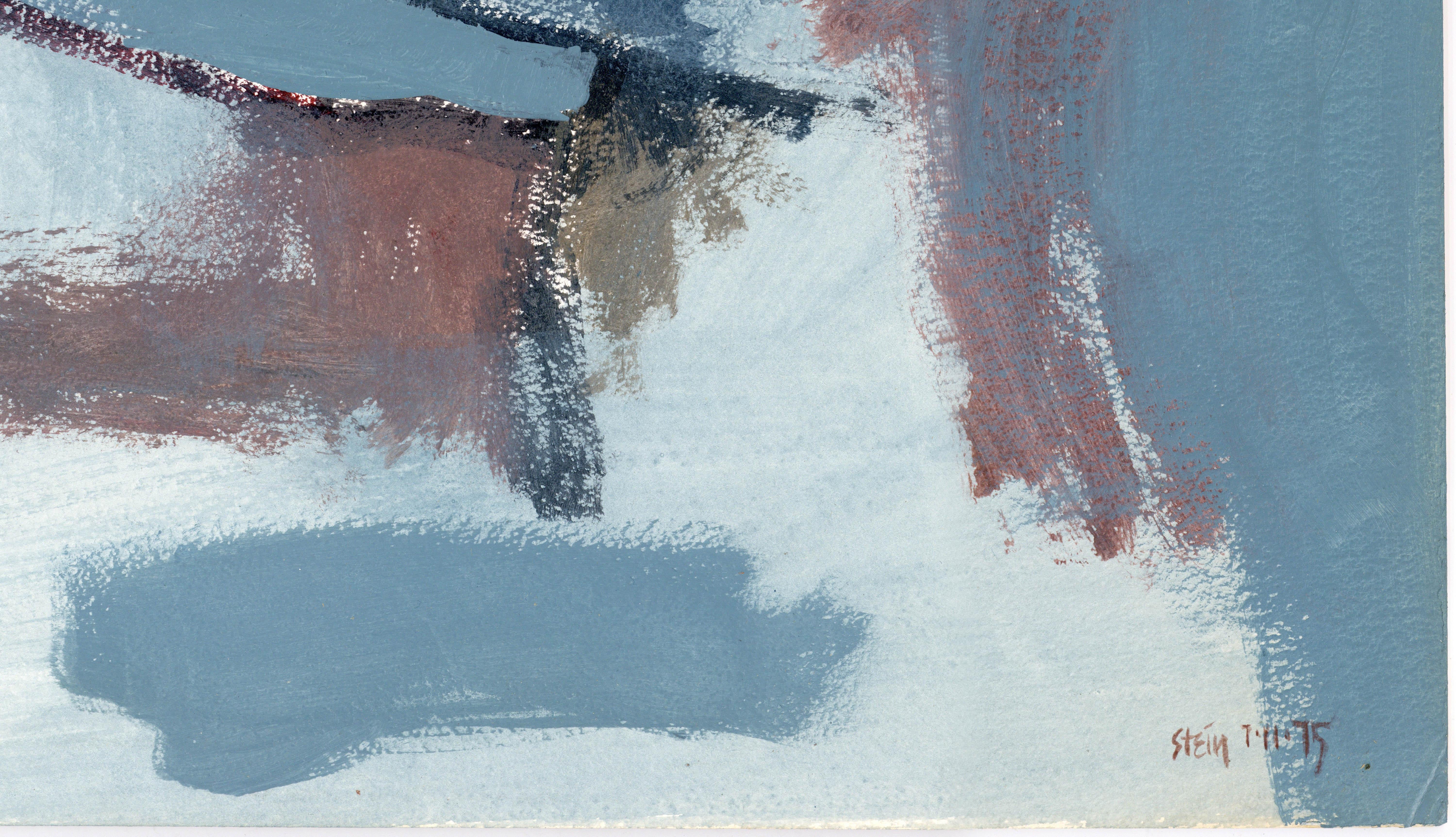 Peinture acrylique sur panneau « Feminist LGBTQ+ » signée, paysage de profil 438.039 - Féministe Painting par Linda Stein