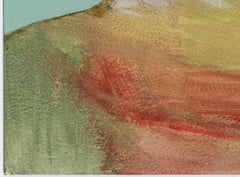 Signed Feminist LGBTQ+ Acrylic on Board Painting - Profile Landscape 438.066