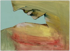 Pintura acrílica sobre tabla feminista LGBTQ+ firmada - Paisaje de perfil 438.066