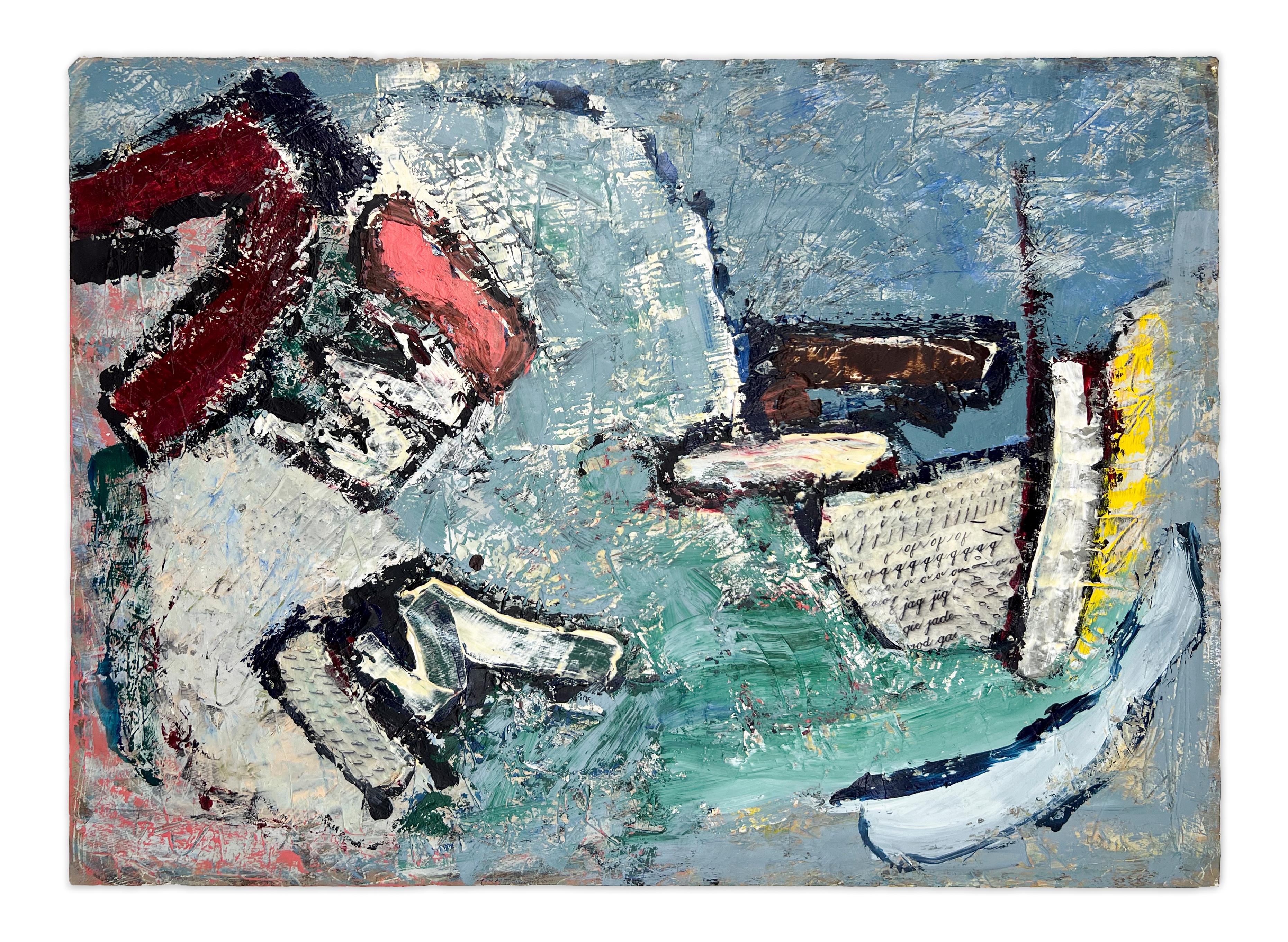 Signed Feminist LGBTQ+ Acrylic on Board Colorful Painting - Rolling Wave 127