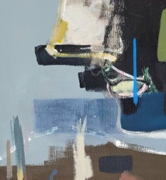 Signed Feminist LGBTQ+ Acrylic on Canvas Painting - Profile Landscape 438.044