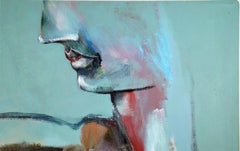 Signierte feministische LGBTQ+ Acryl auf Leinwand Gemälde - Profile Landschaft 438.046