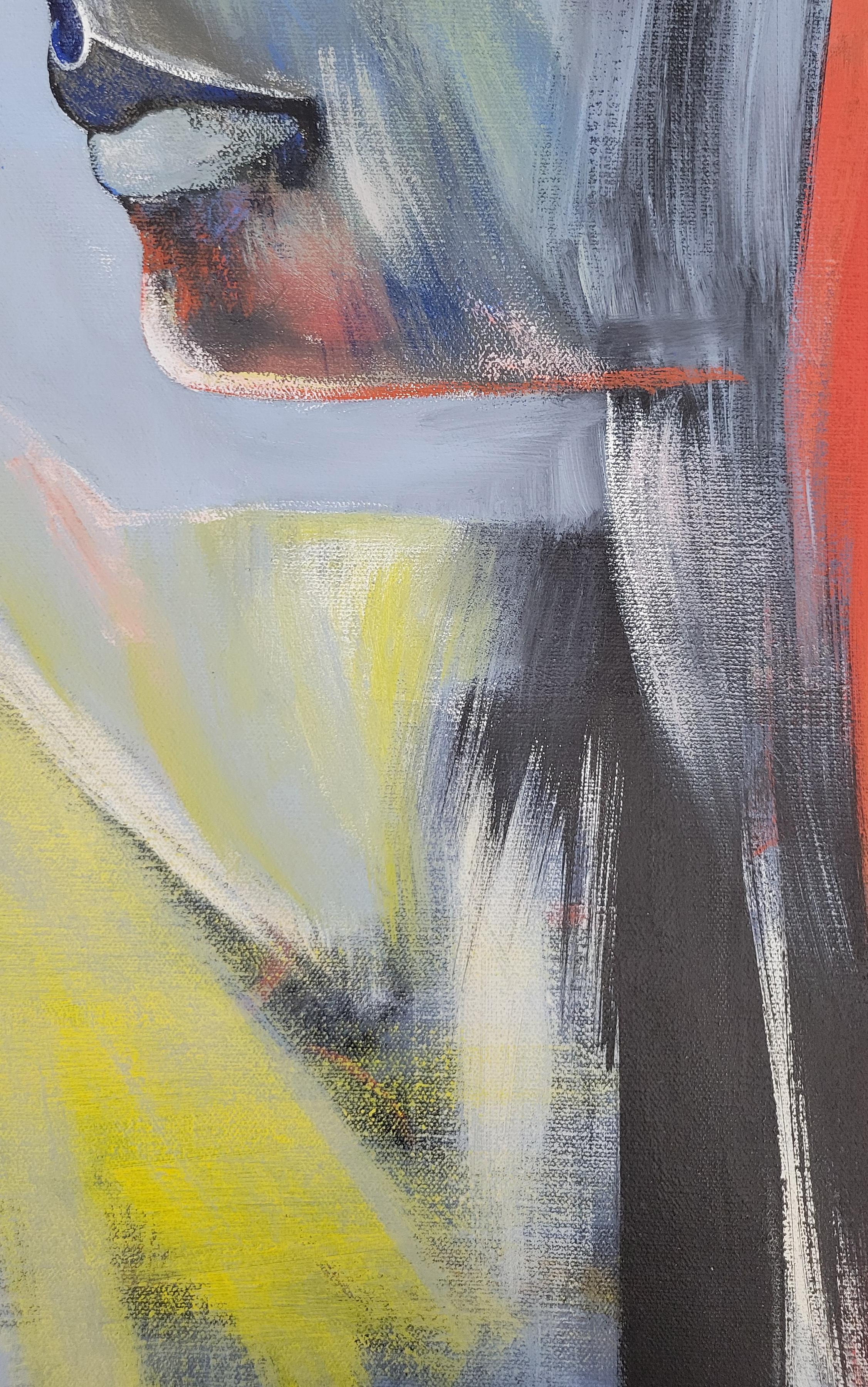 Pittura acrilica su tela firmata Feminist LGBTQ+ - Profilo Paesaggio 438.058 - Painting Femminismo di Linda Stein